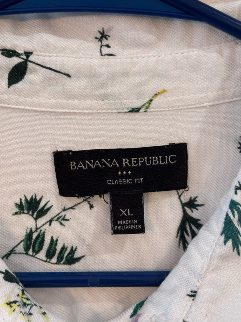 Banana Republic Floral Ruffle Front Button down blouse XL - Picture 3 of 15